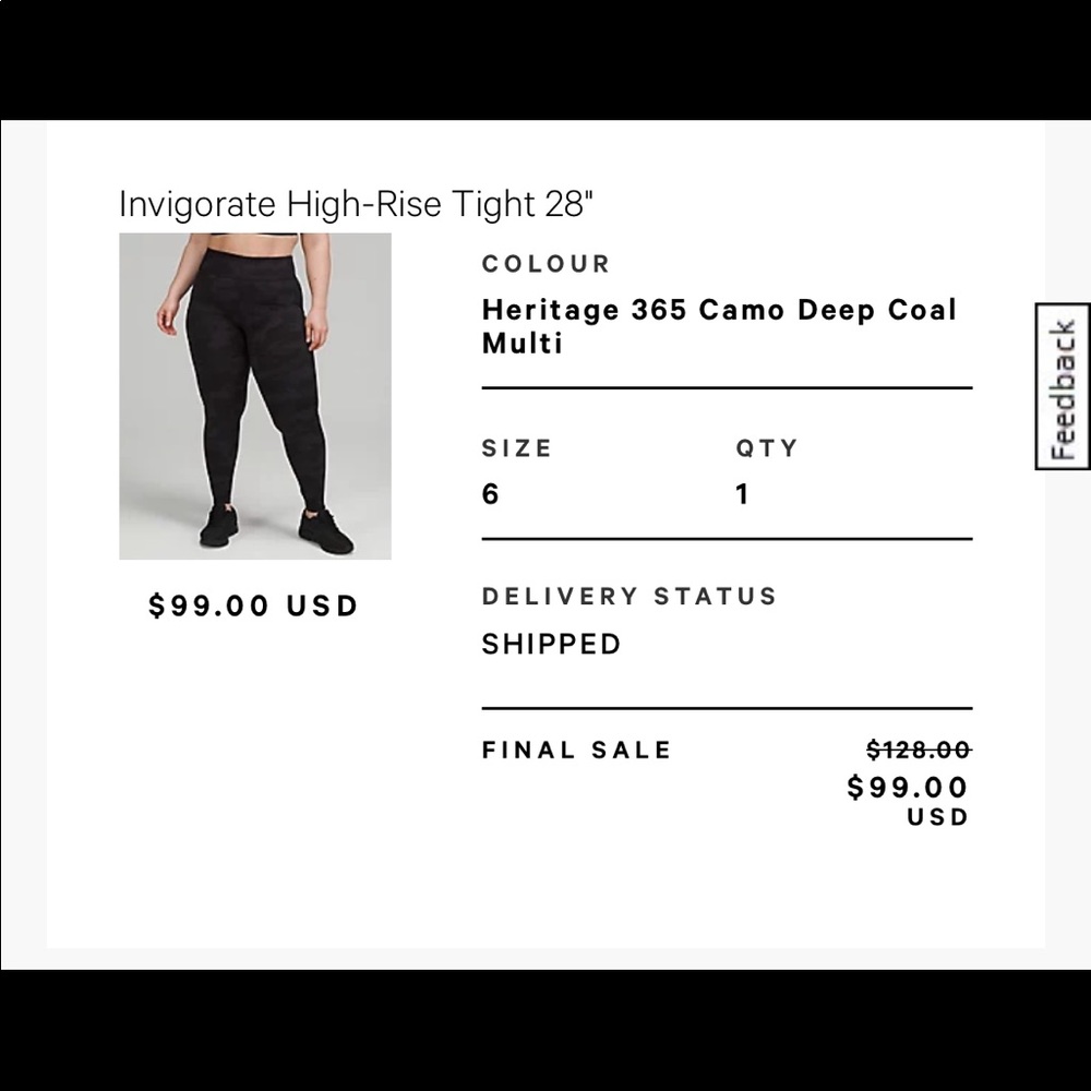 Lululemon Invigorate High-Rise Leggings